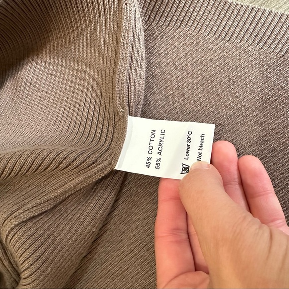 SNDYS REVOLVE Brown Ribbed Sweater Size Small - Picture 6 of 6